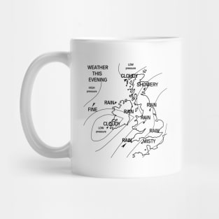 UK Weather Map Mug